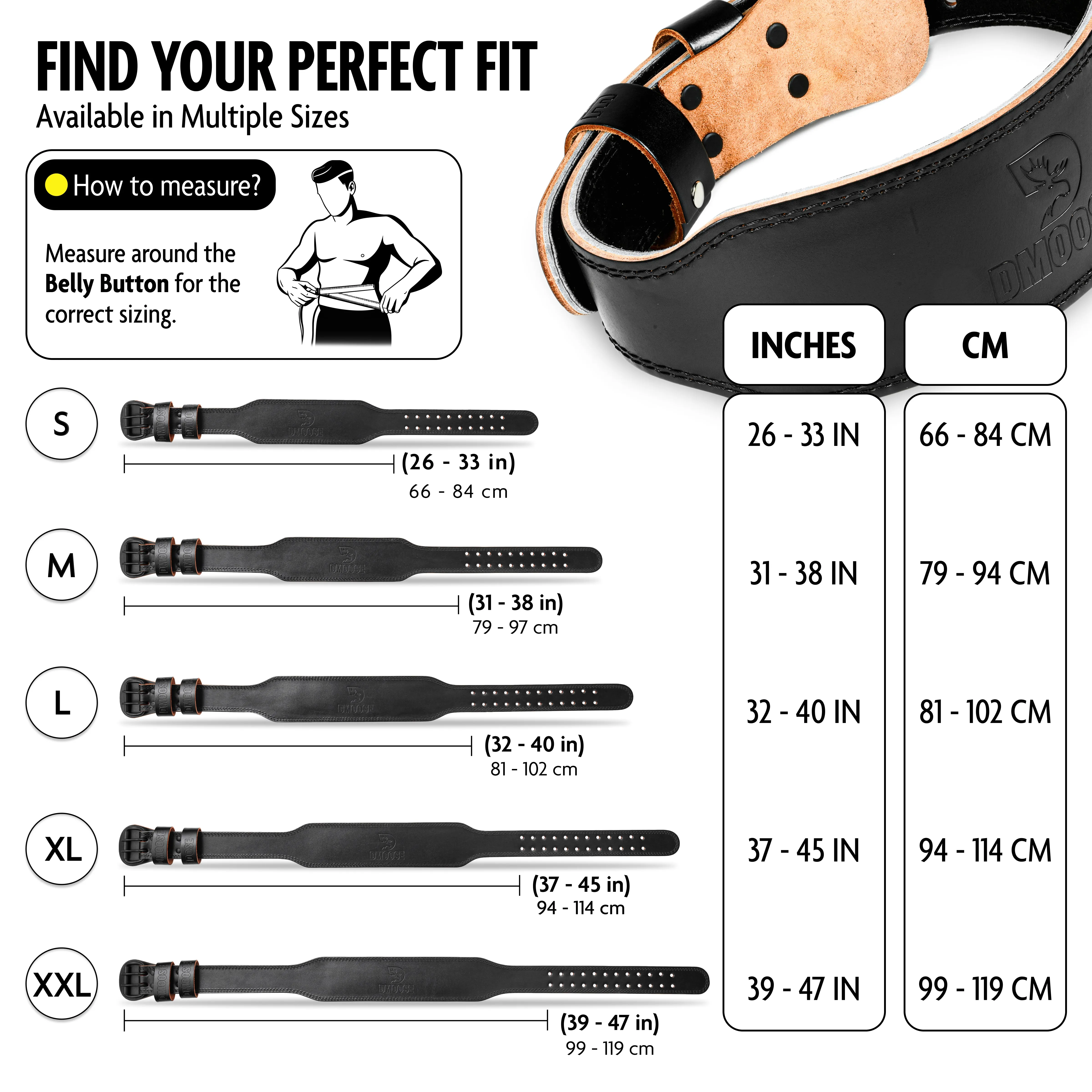 4" Leather Weightlifting Belt