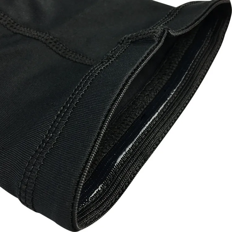 A Pair  Extended Sports Knee Pads Thigh and Calf Cover Outdoor Climbing Football Basketball Riding Protective Gear, Specification: XL (Black)