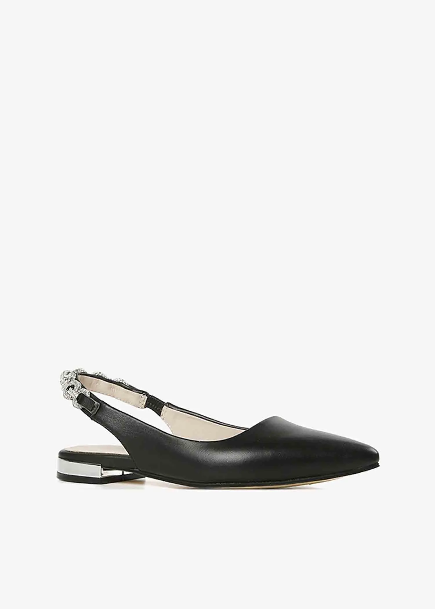 All Black Footwear Royal Sling Flat - FS