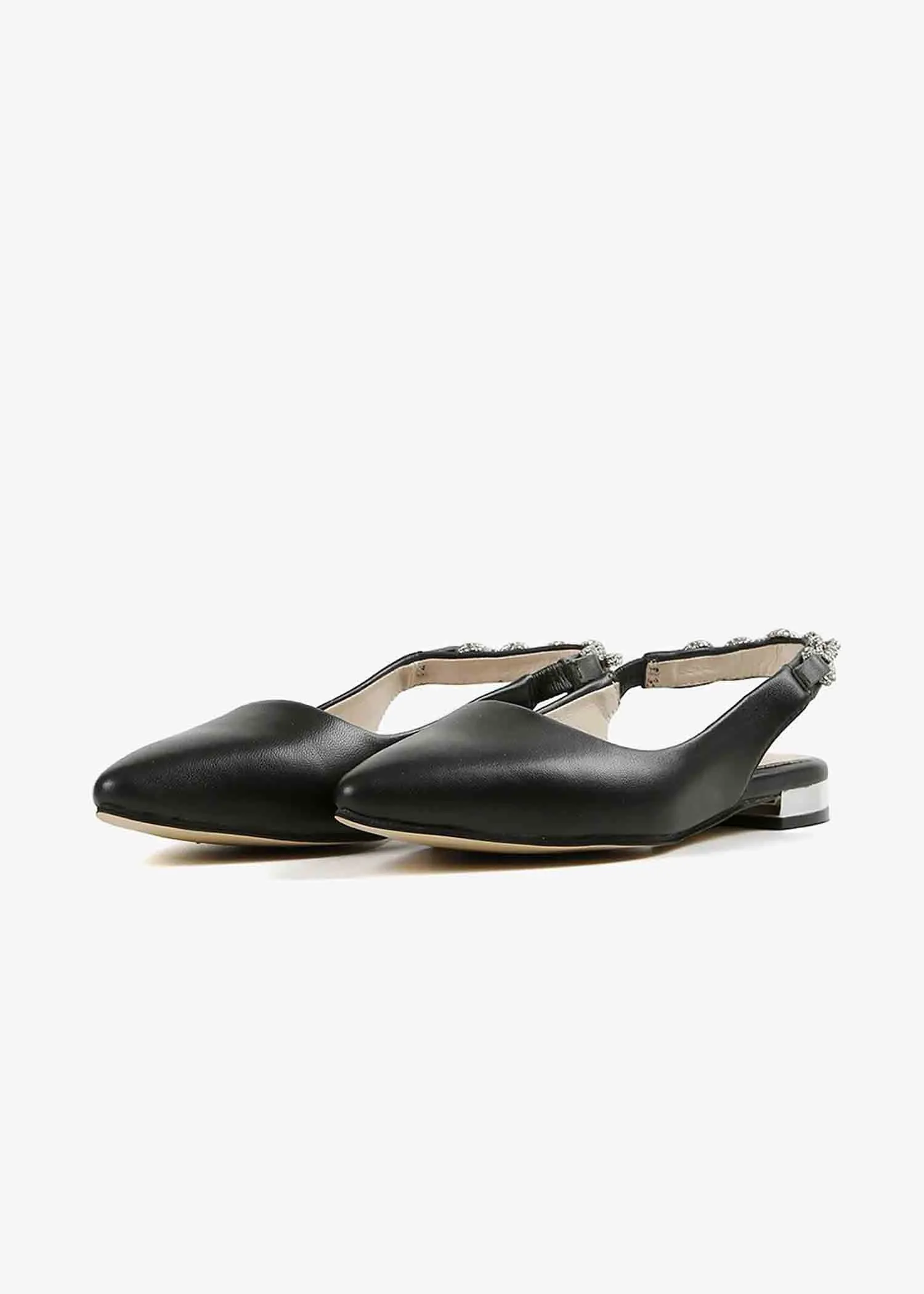 All Black Footwear Royal Sling Flat - FS