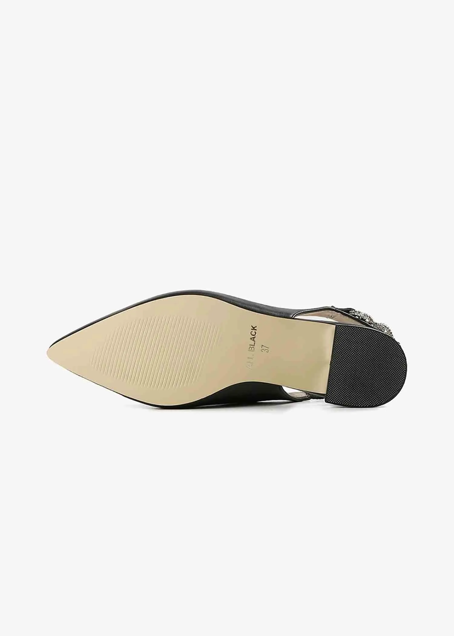 All Black Footwear Royal Sling Flat - FS