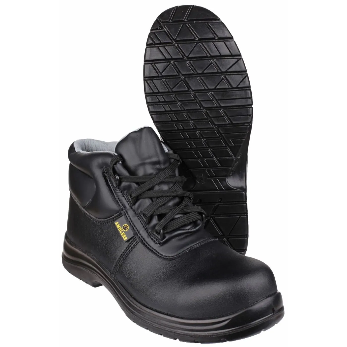 Amblers Safety Black FS663 Metal-Free Water-Resistant Lace up Safety Boots