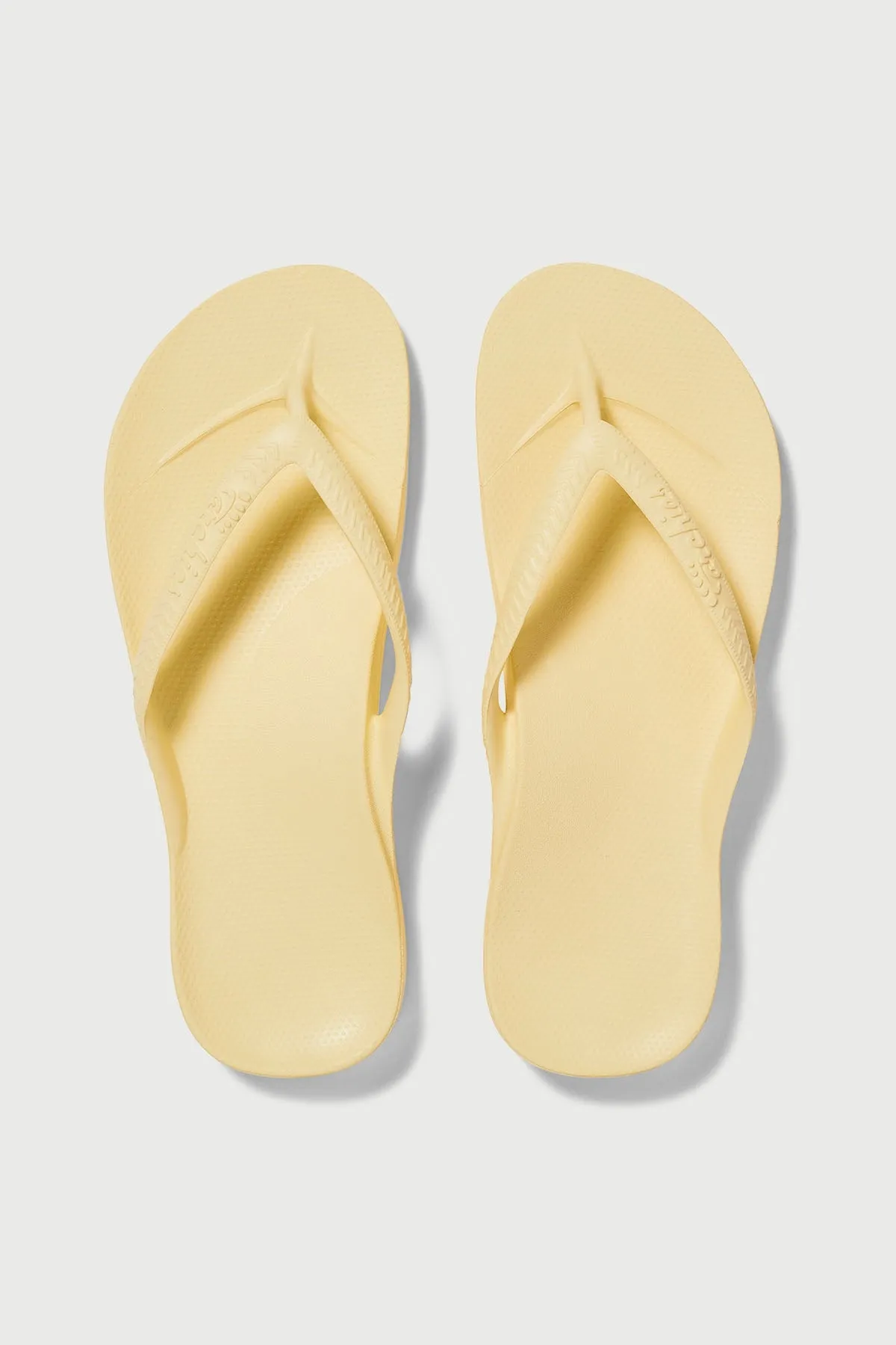 Archies Footwear Arch Support Thong Lemon