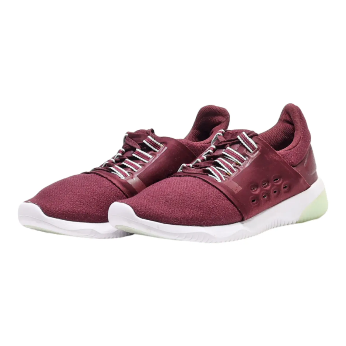 ASICS Sneaker Trainers Maroon Synthetic Womens UK 5