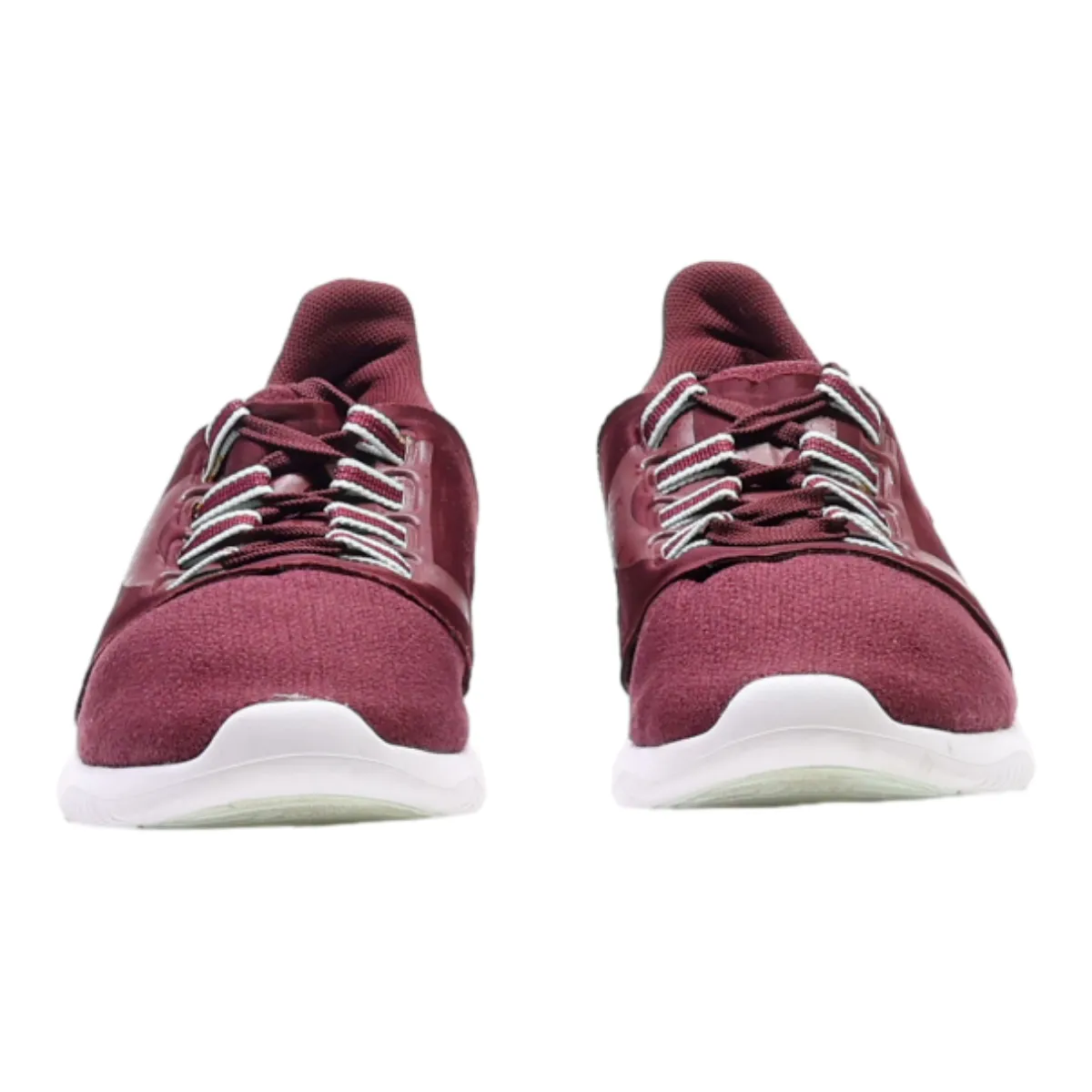 ASICS Sneaker Trainers Maroon Synthetic Womens UK 5