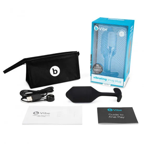 B-Vibe Snug Plug Vibrating XL - Black