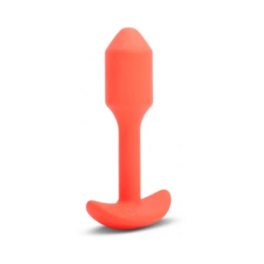 b-Vibe Vibrating Snug Plug - Small Orange
