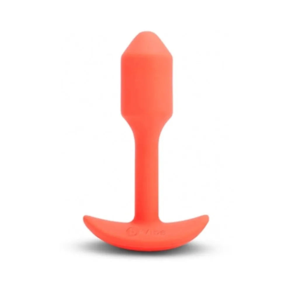 b-Vibe Vibrating Snug Plug - Small Orange