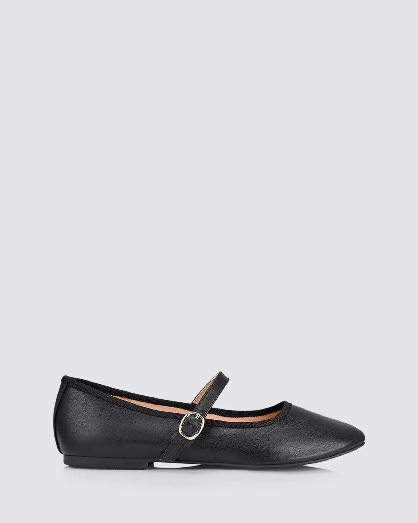 BAMBI BALLET FLATS BLACK SMOOTH