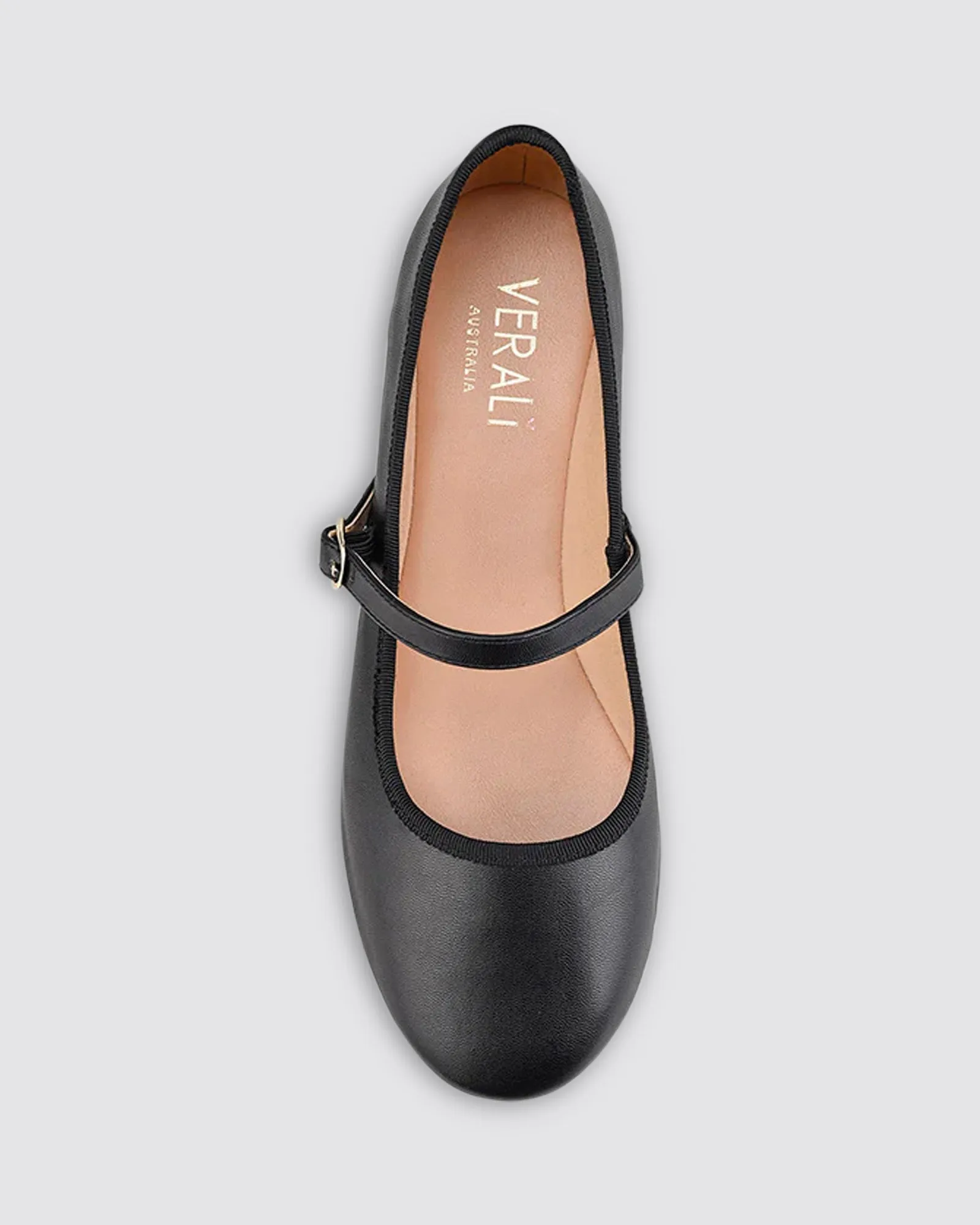 BAMBI BALLET FLATS BLACK SMOOTH