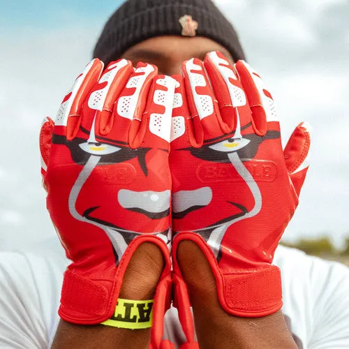 Battle Clown23 Cloaked Adult Football Reciever Gloves