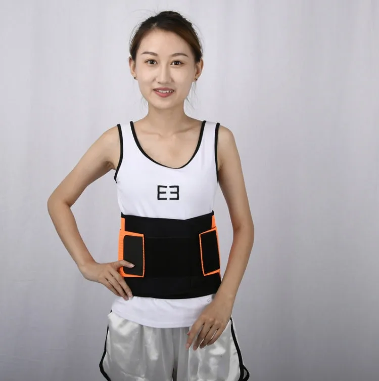 Breathable Mesh Warm Waist Belt Reinforced Steel Plate Support Sports Waist Belt, Specification: XXL(Purple)