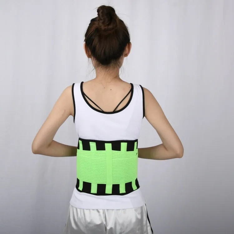 Breathable Mesh Warm Waist Belt Reinforced Steel Plate Support Sports Waist Belt, Specification: XXL(Purple)