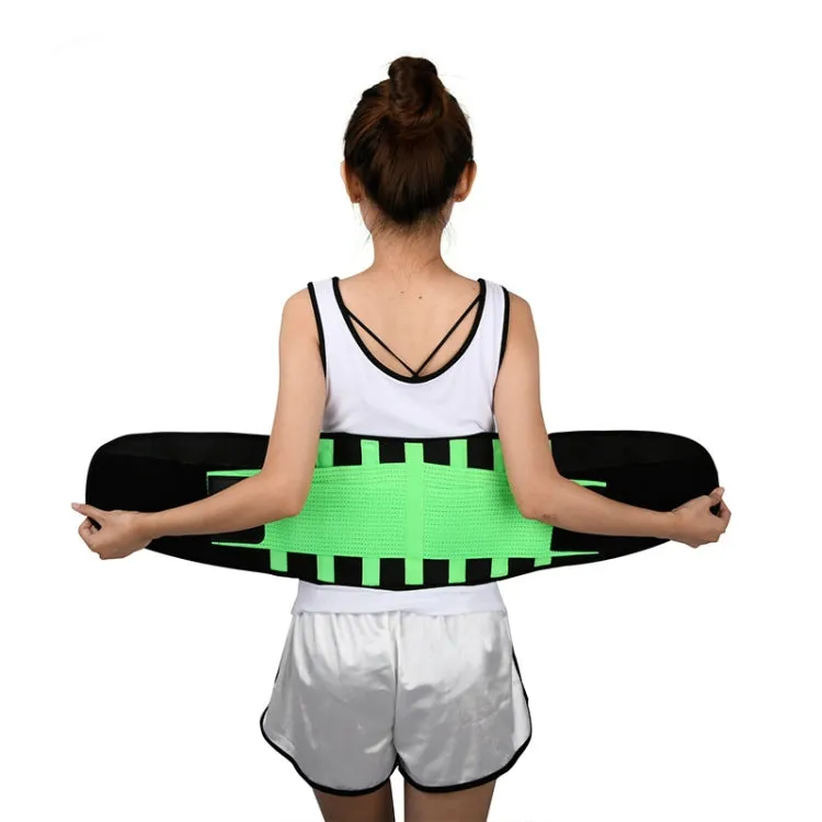 Breathable Mesh Warm Waist Belt Reinforced Steel Plate Support Sports Waist Belt, Specification: XXL(Purple)