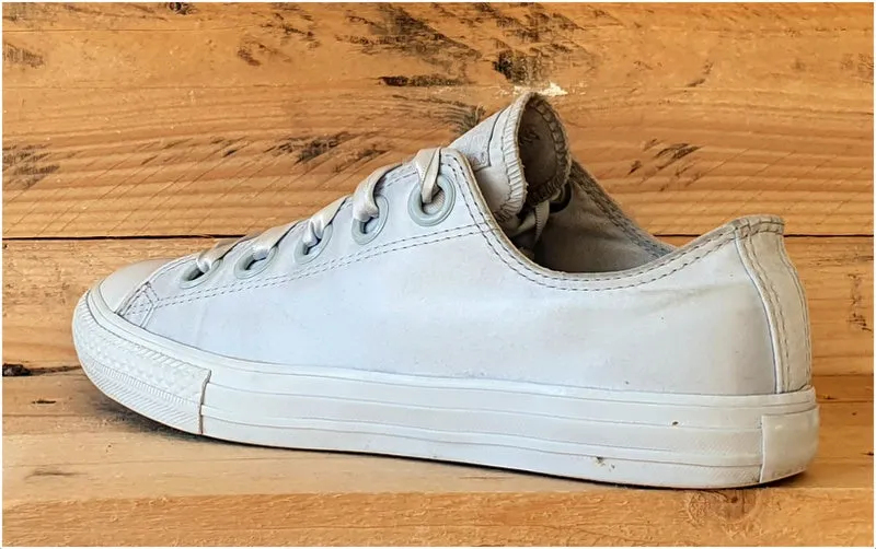 Converse Chuck Taylor All Star Satin Trainers UK5/US5.5/EU38 660731C Pure Silver
