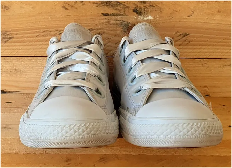Converse Chuck Taylor All Star Satin Trainers UK5/US5.5/EU38 660731C Pure Silver