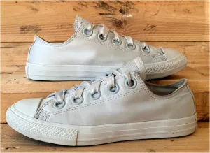 Converse Chuck Taylor All Star Satin Trainers UK5/US5.5/EU38 660731C Pure Silver