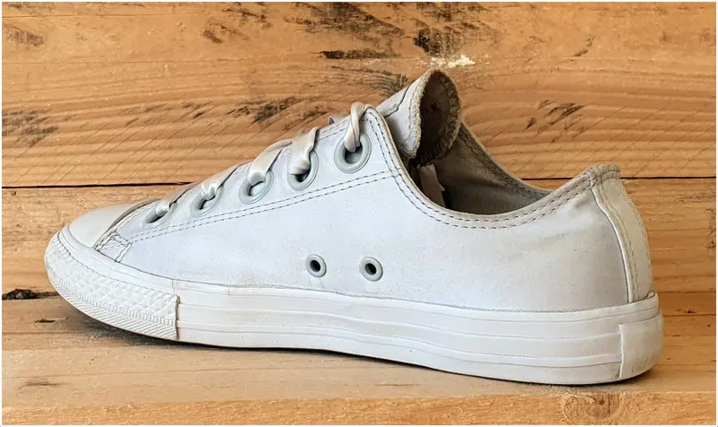 Converse Chuck Taylor All Star Satin Trainers UK5/US5.5/EU38 660731C Pure Silver