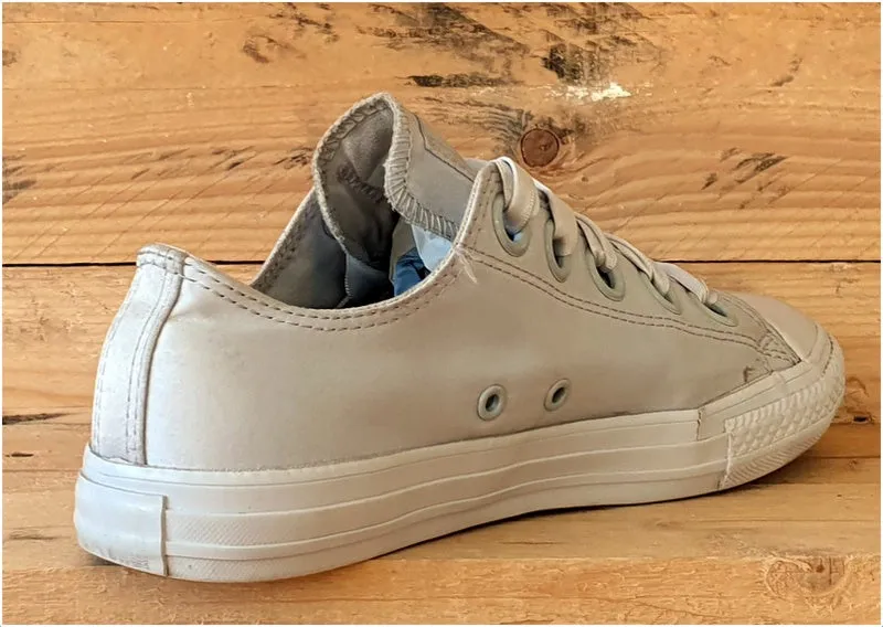 Converse Chuck Taylor All Star Satin Trainers UK5/US5.5/EU38 660731C Pure Silver