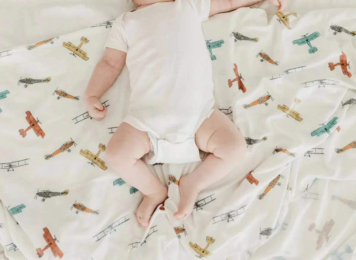 Copper Pearl Knit Swaddle Blanket - Ace