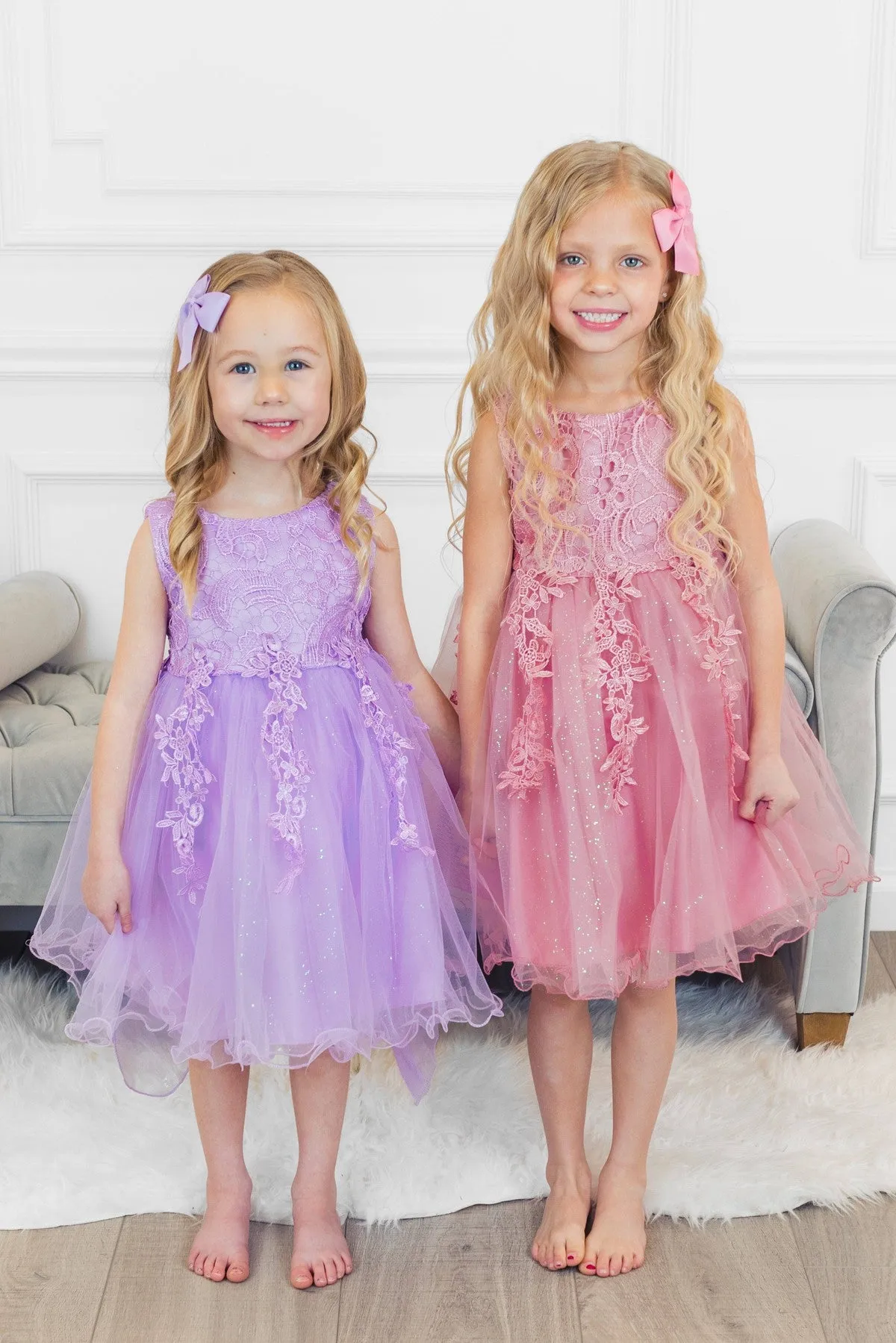 Deluxe Lavender Sparkle Dress