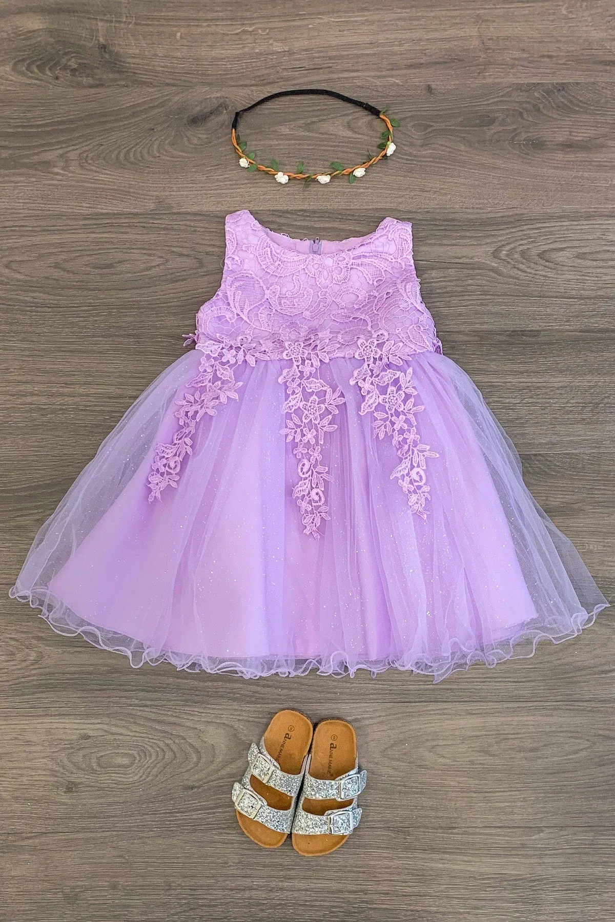Deluxe Lavender Sparkle Dress