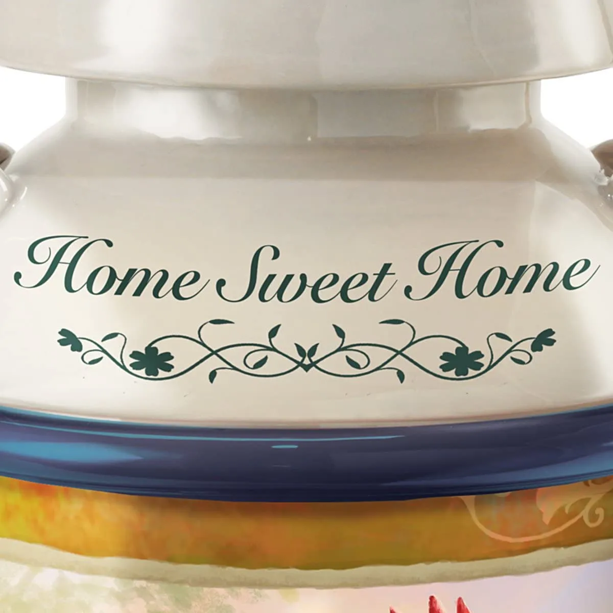 Dona Gelsinger Country Rooster Art Cookie Jar With Free Cookie Cutter And Recipe by The Bradford Exchange