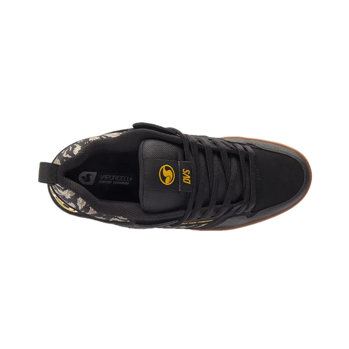 DVS F0000323011 COMANCHE 2.0  MN'S (Medium) Black/Jungle/Camo Leather Skate Shoes