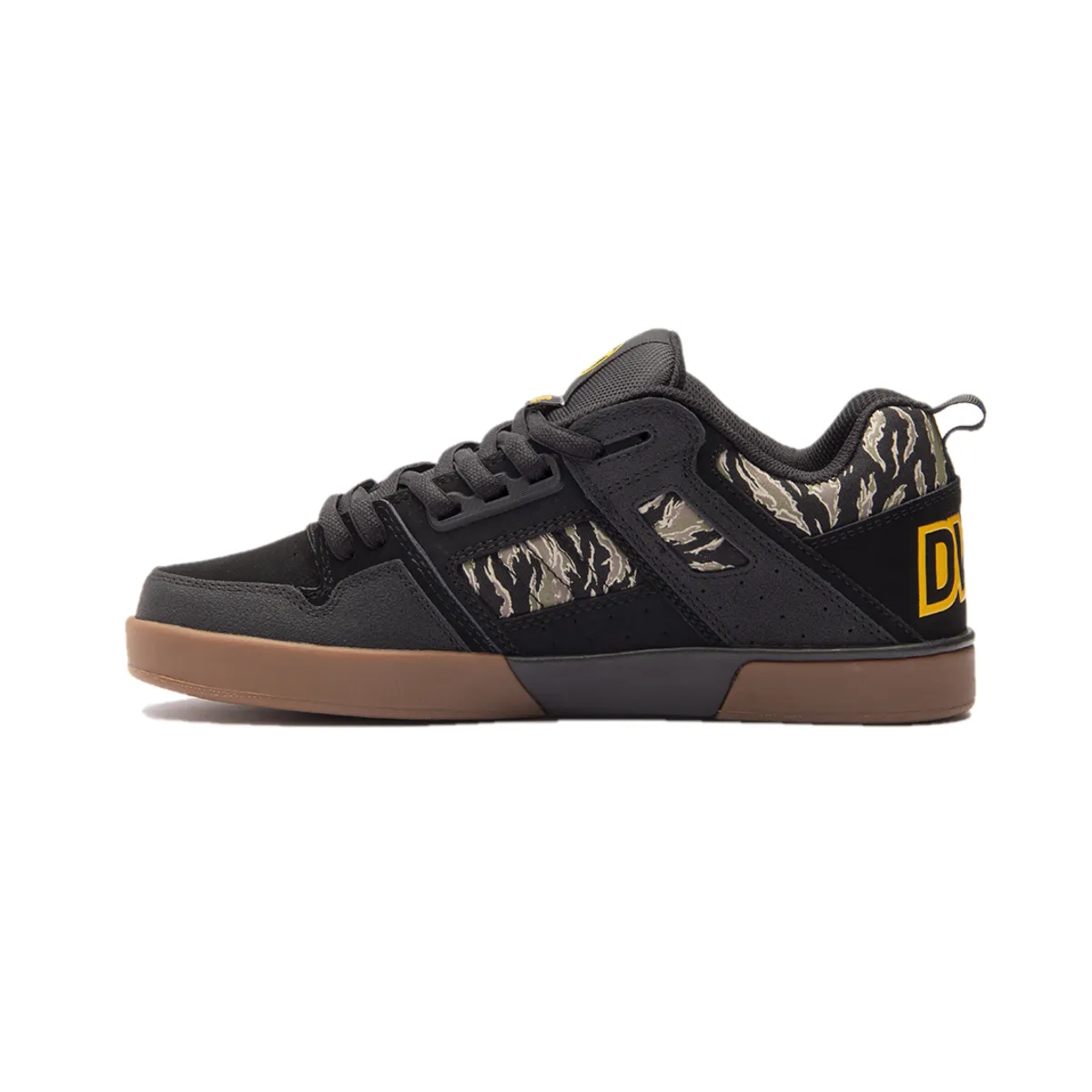 DVS F0000323011 COMANCHE 2.0  MN'S (Medium) Black/Jungle/Camo Leather Skate Shoes
