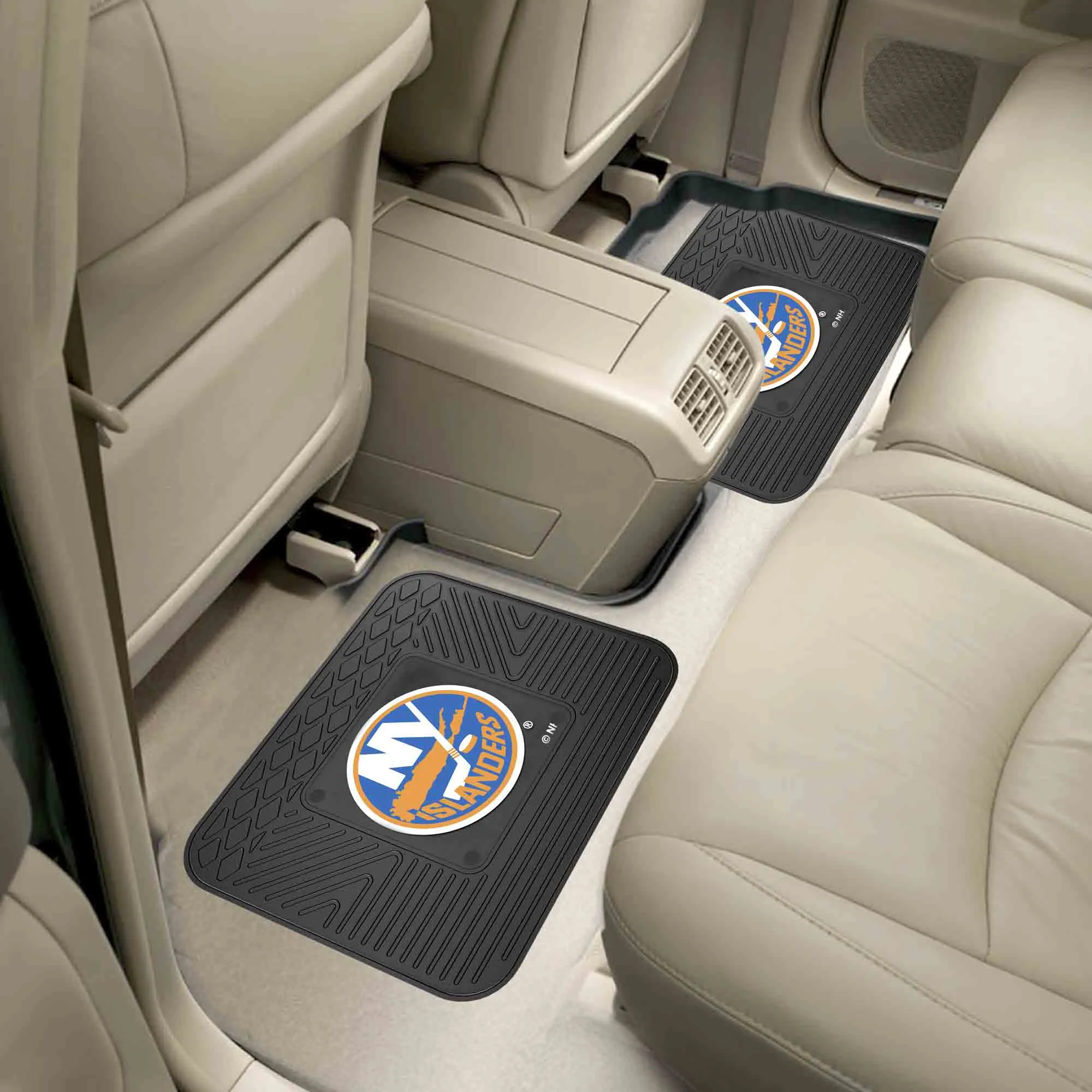 Fanmats New York Islanders Back Seat Car Utility Mats - 2 Piece Set