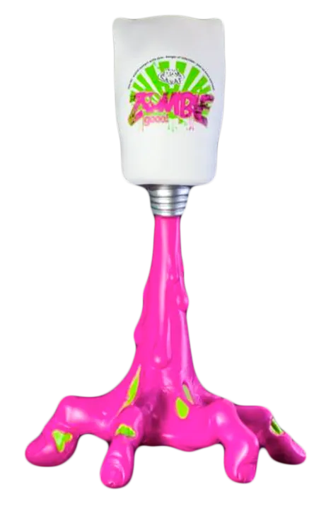 Flying LuLu x VISEone ZOMBIE GOOO! Pink Edition Vinyl Figure 8" Urban Art Toy
