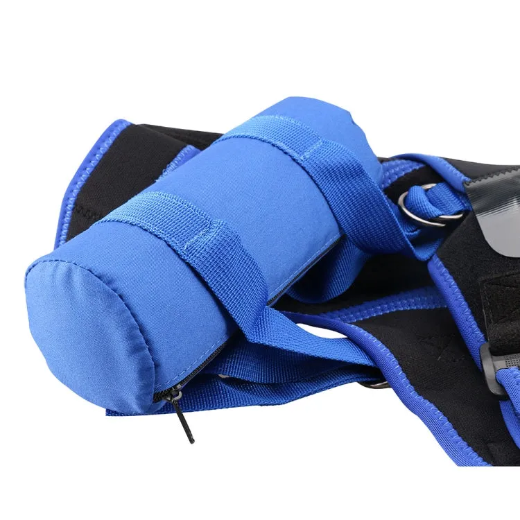 G06 Four-Direction Adjustable Pressure And Breathable Shoulder Pad Sports Protective Gear，Style: Airbag Version M (Black Blue)