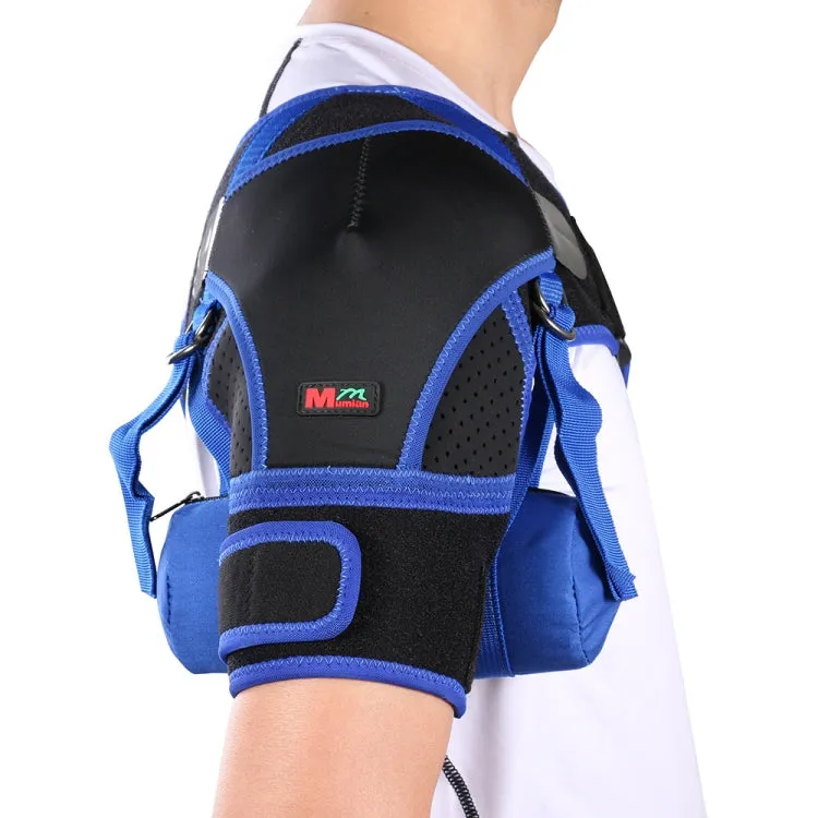 G06 Four-Direction Adjustable Pressure And Breathable Shoulder Pad Sports Protective Gear，Style: Airbag Version M (Black Blue)