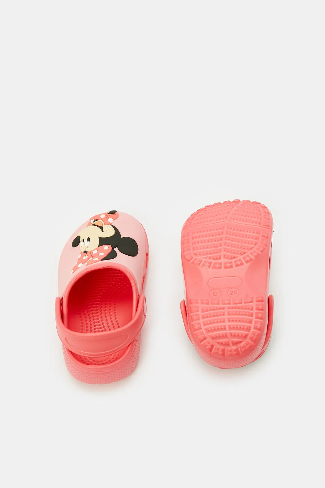 Girls Fuchsia Minnie Mouse Clog