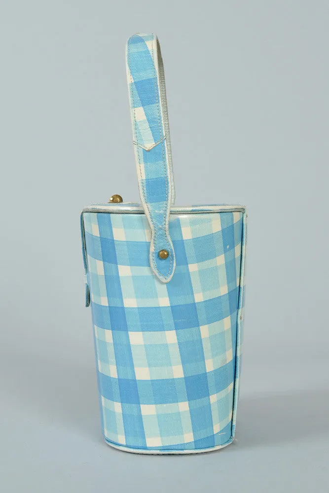 Hand Painted Picnic Box Purse   Peep Toes