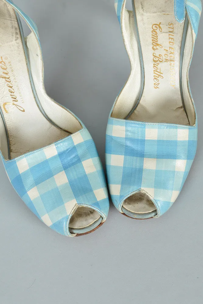 Hand Painted Picnic Box Purse   Peep Toes