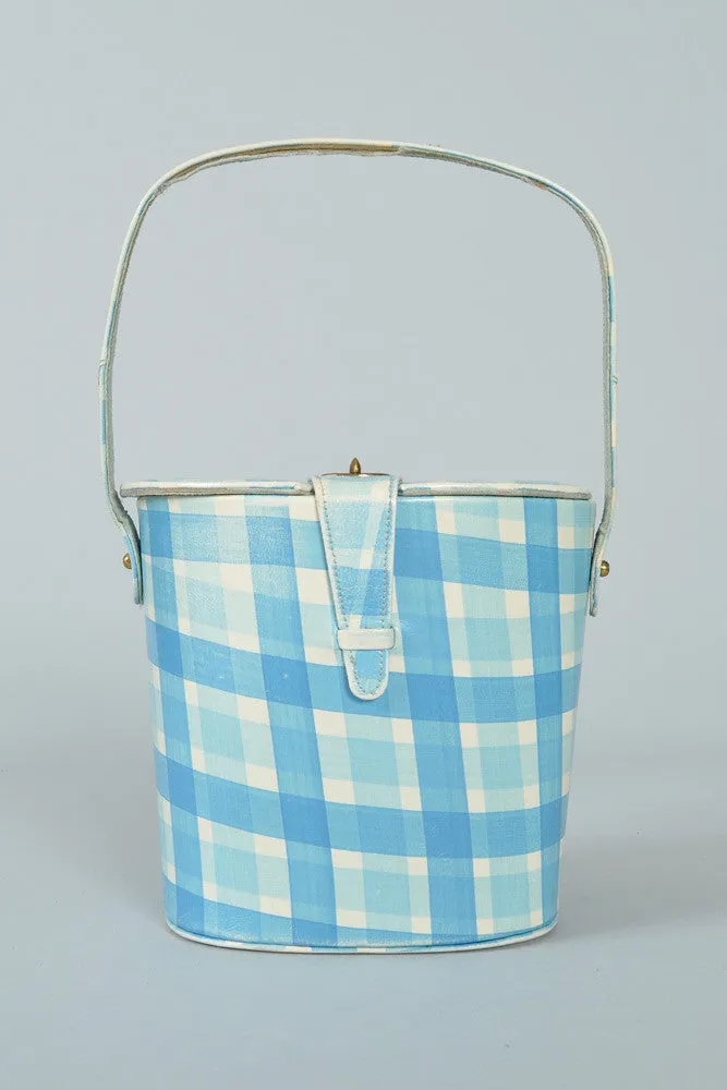 Hand Painted Picnic Box Purse   Peep Toes