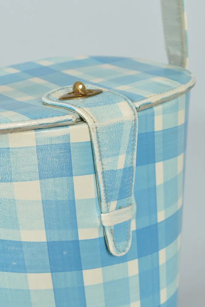 Hand Painted Picnic Box Purse   Peep Toes