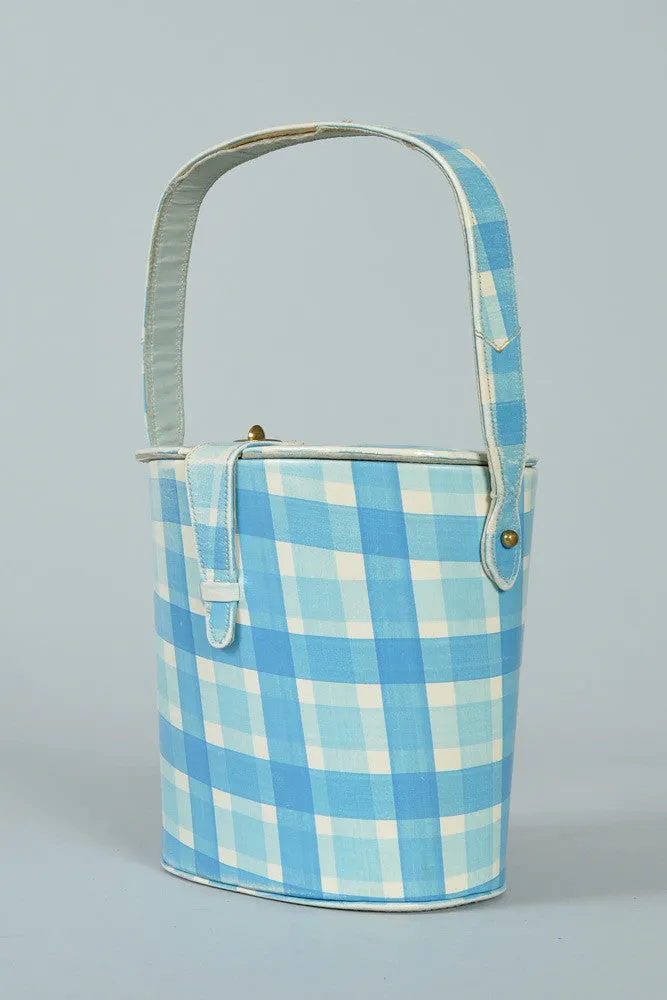 Hand Painted Picnic Box Purse   Peep Toes