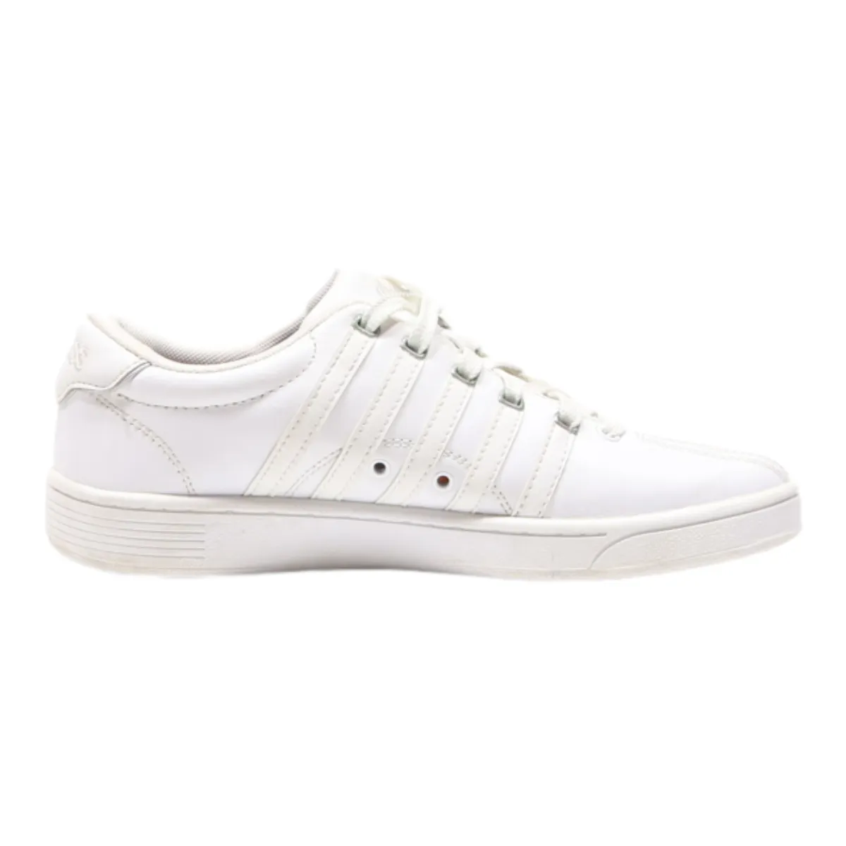 K-SWISS Low Top Trainers White Leather Womens UK 5