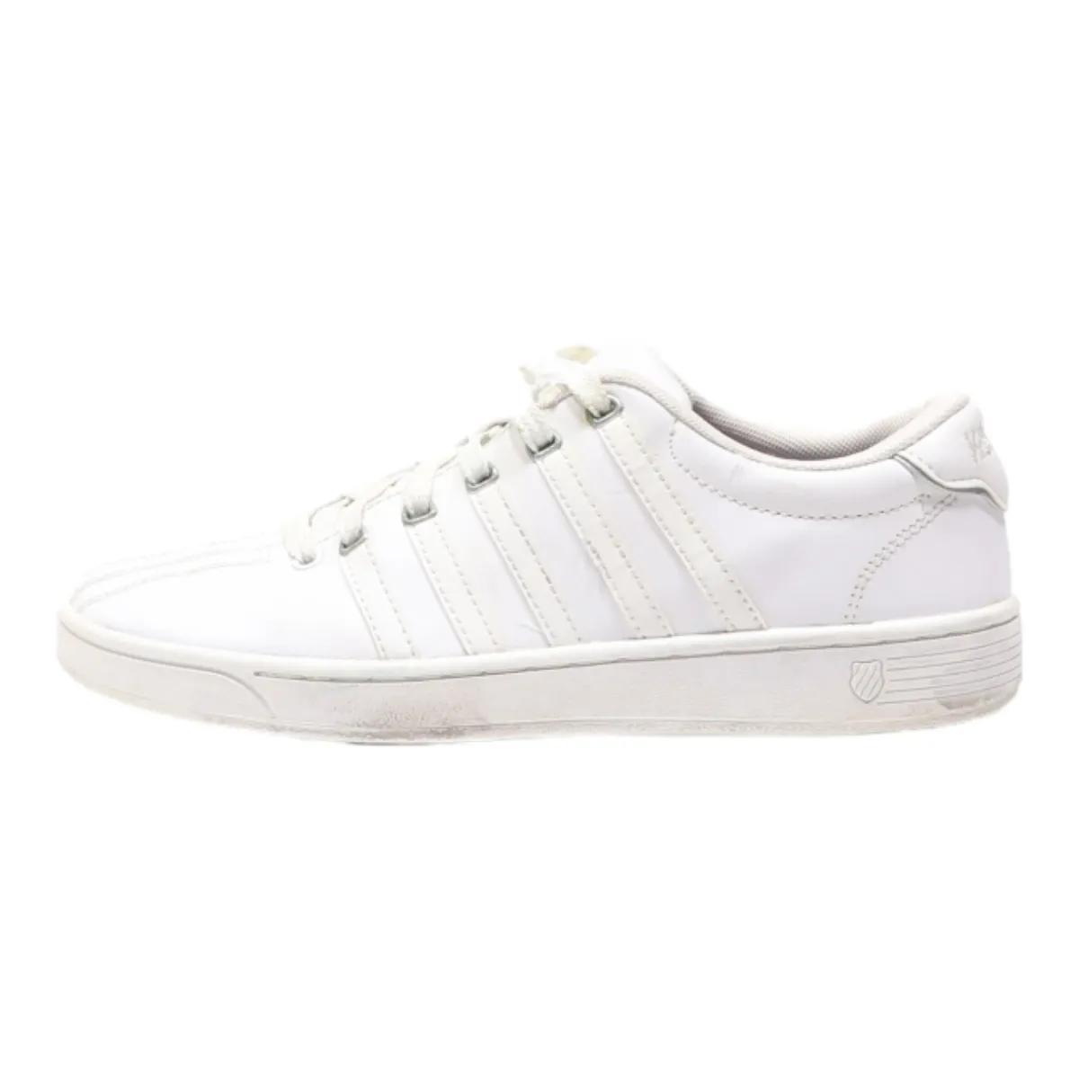 K-SWISS Low Top Trainers White Leather Womens UK 5