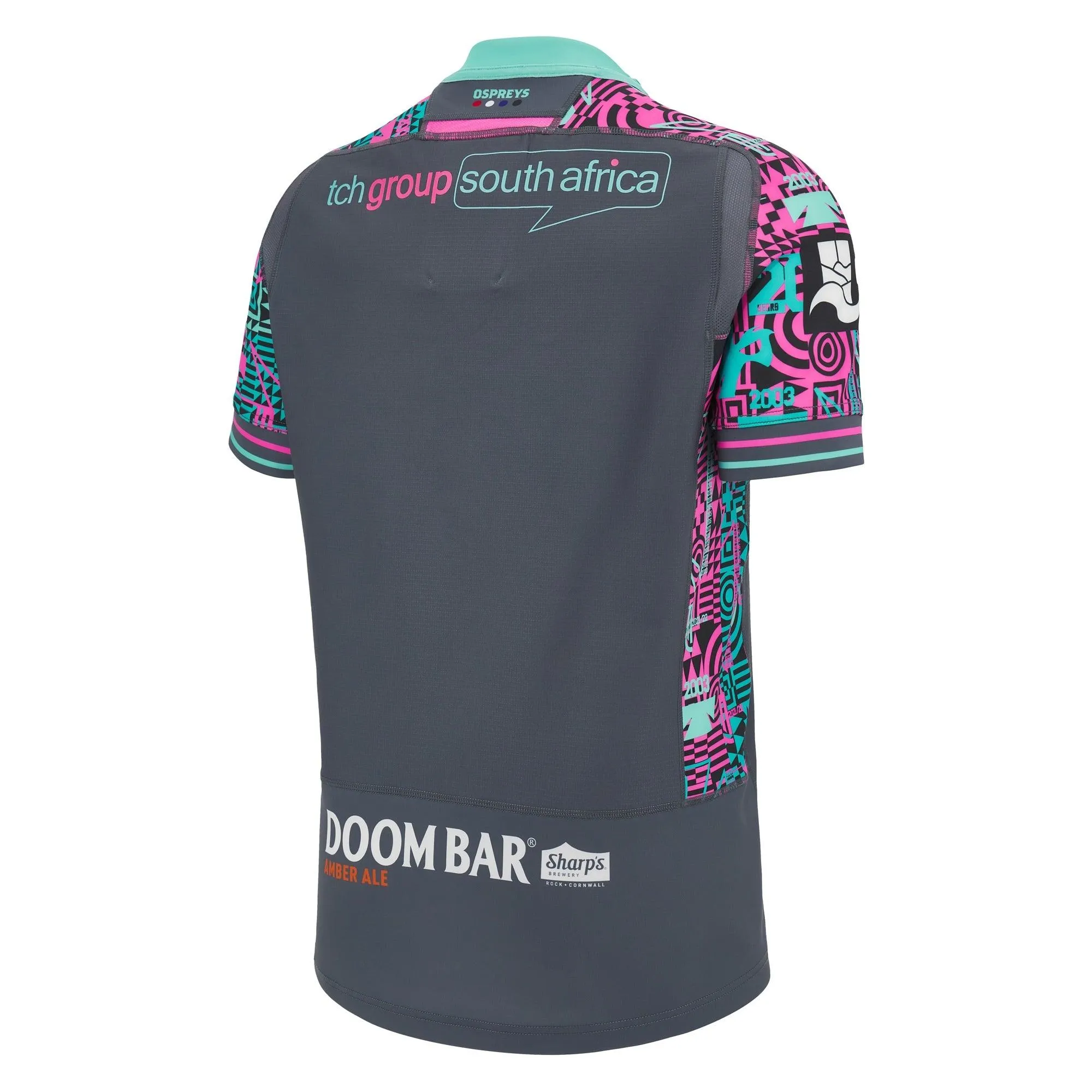 Macron Ospreys Mens Euro Slim Fit Rugby Shirt