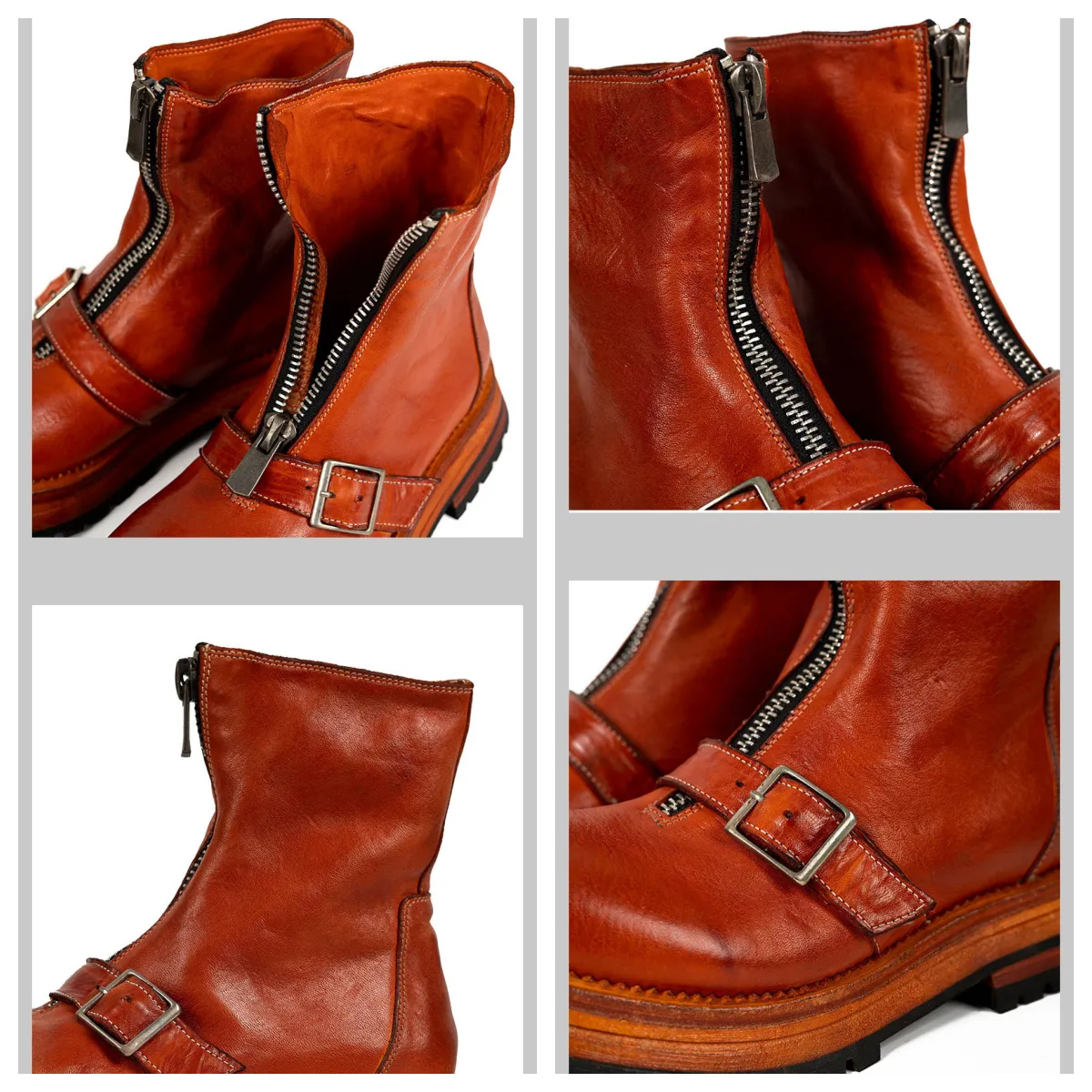 Men's Zip Engineer Boots