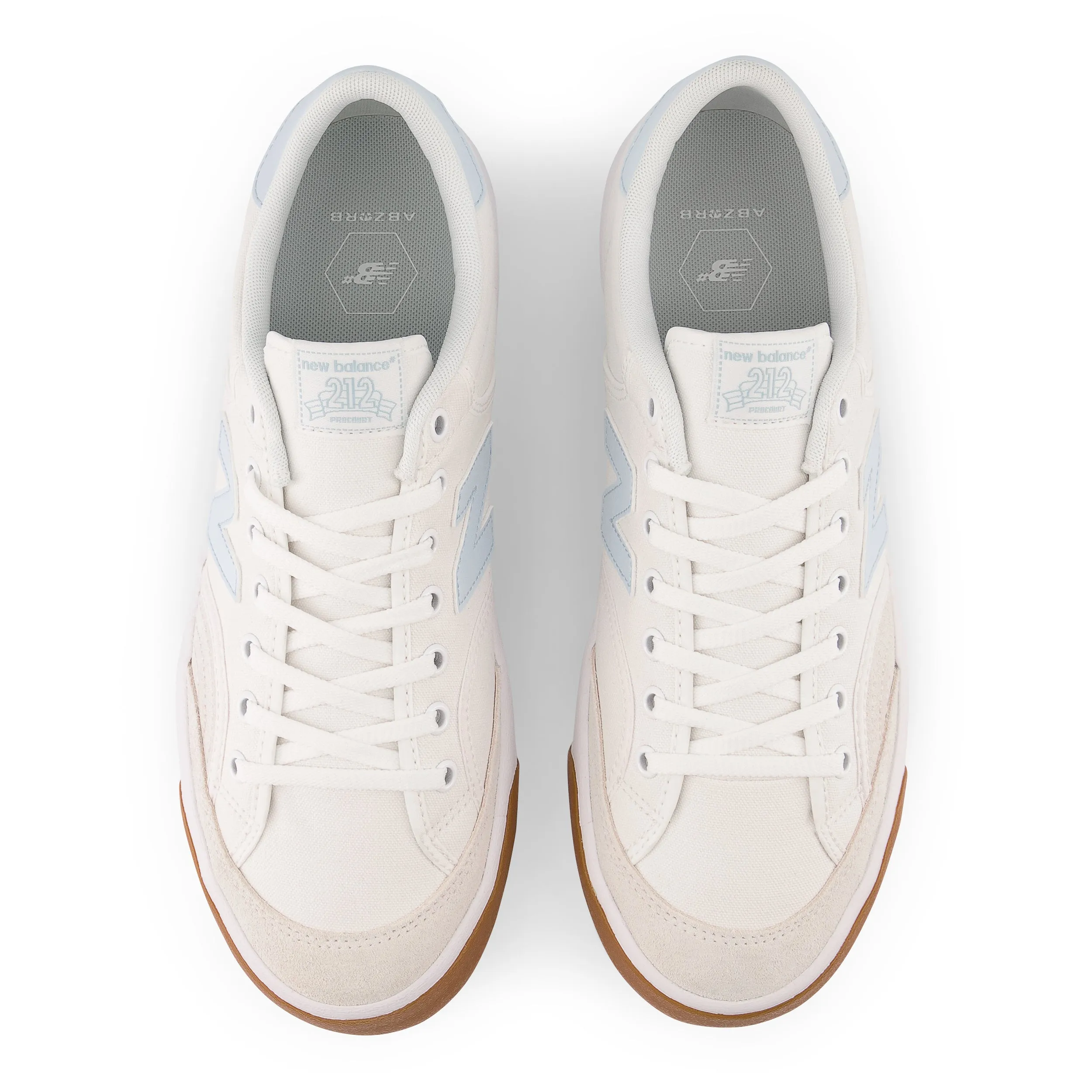 New Balance Numeric Pro Court 212 Skateboard Shoe - White/Light Blue