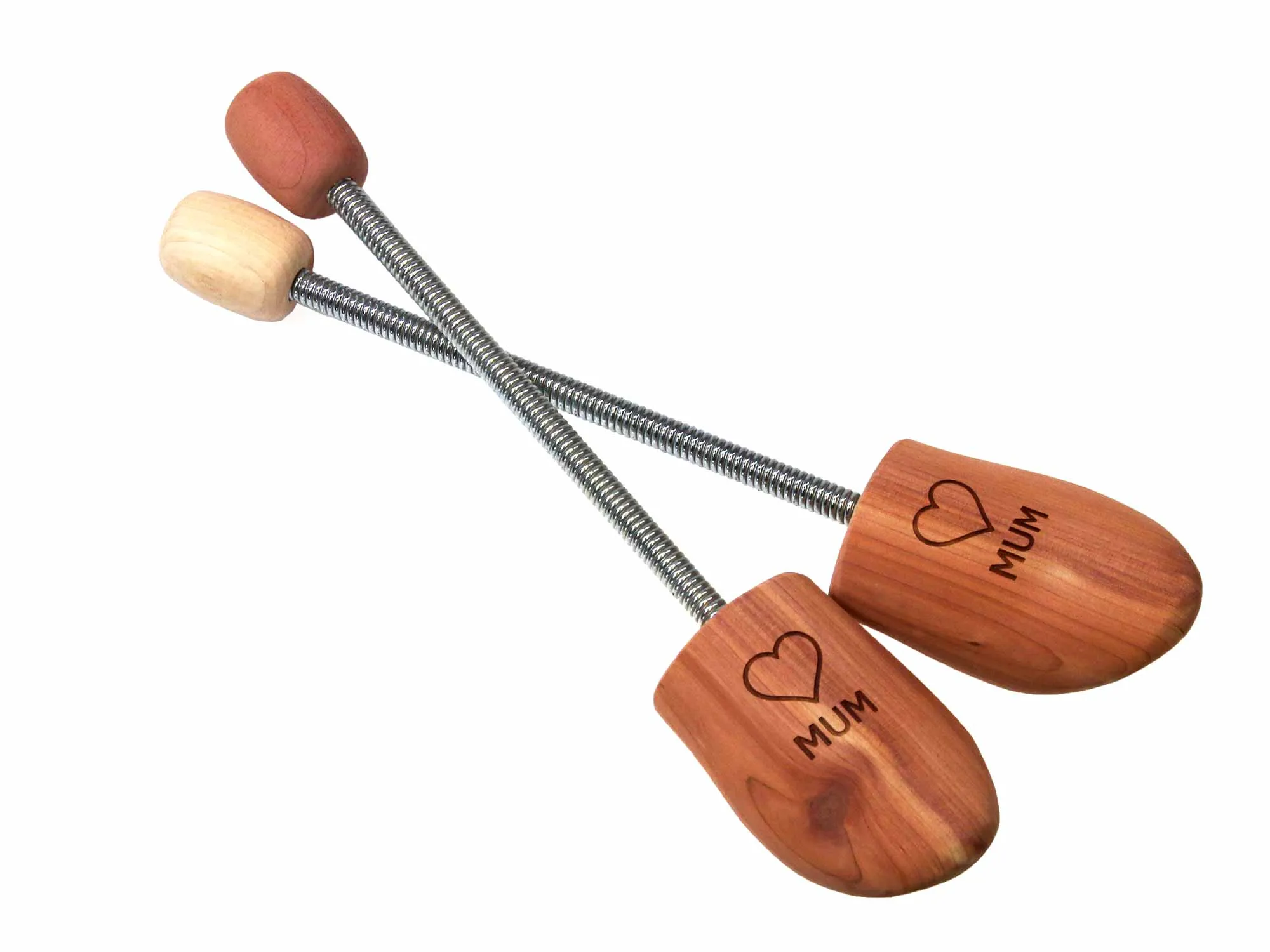 Pair Personalised Ladies Shoe Trees Cedar Wood Travel trees