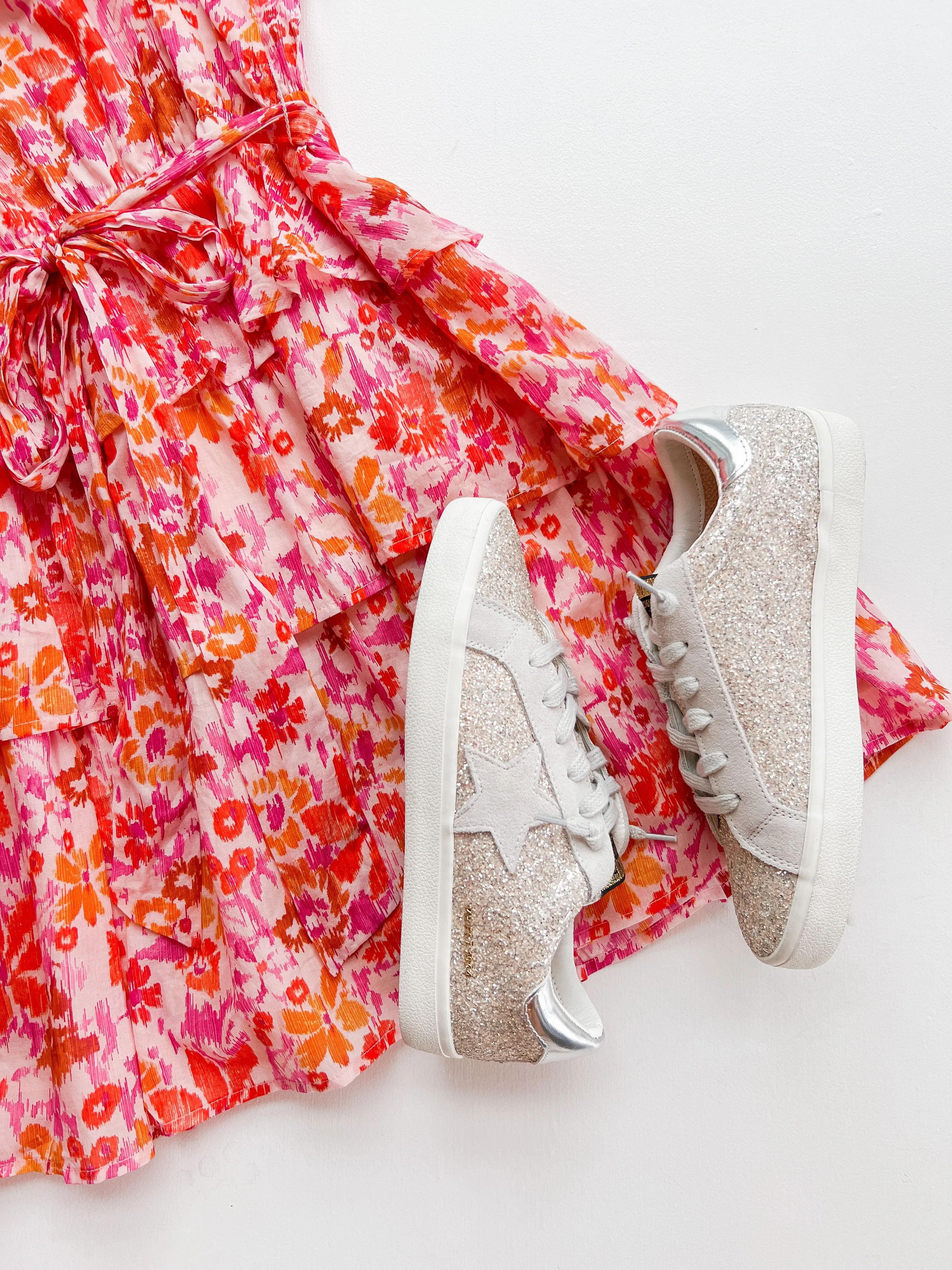 Palmer Silver Glitter Sneaker