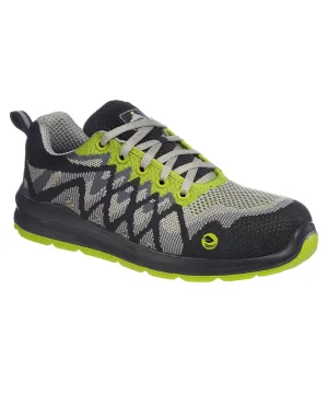 Portwest Composite lite ECO safety trainers (FC08) | Black/Yellow