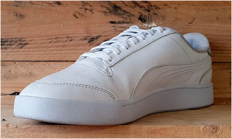 Puma Shuffle Low Leather Trainers UK10/US11/EU44.5 309668-08 Triple White