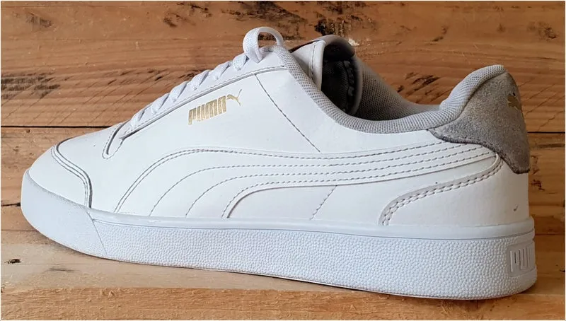 Puma Shuffle Low Leather Trainers UK10/US11/EU44.5 309668-08 Triple White