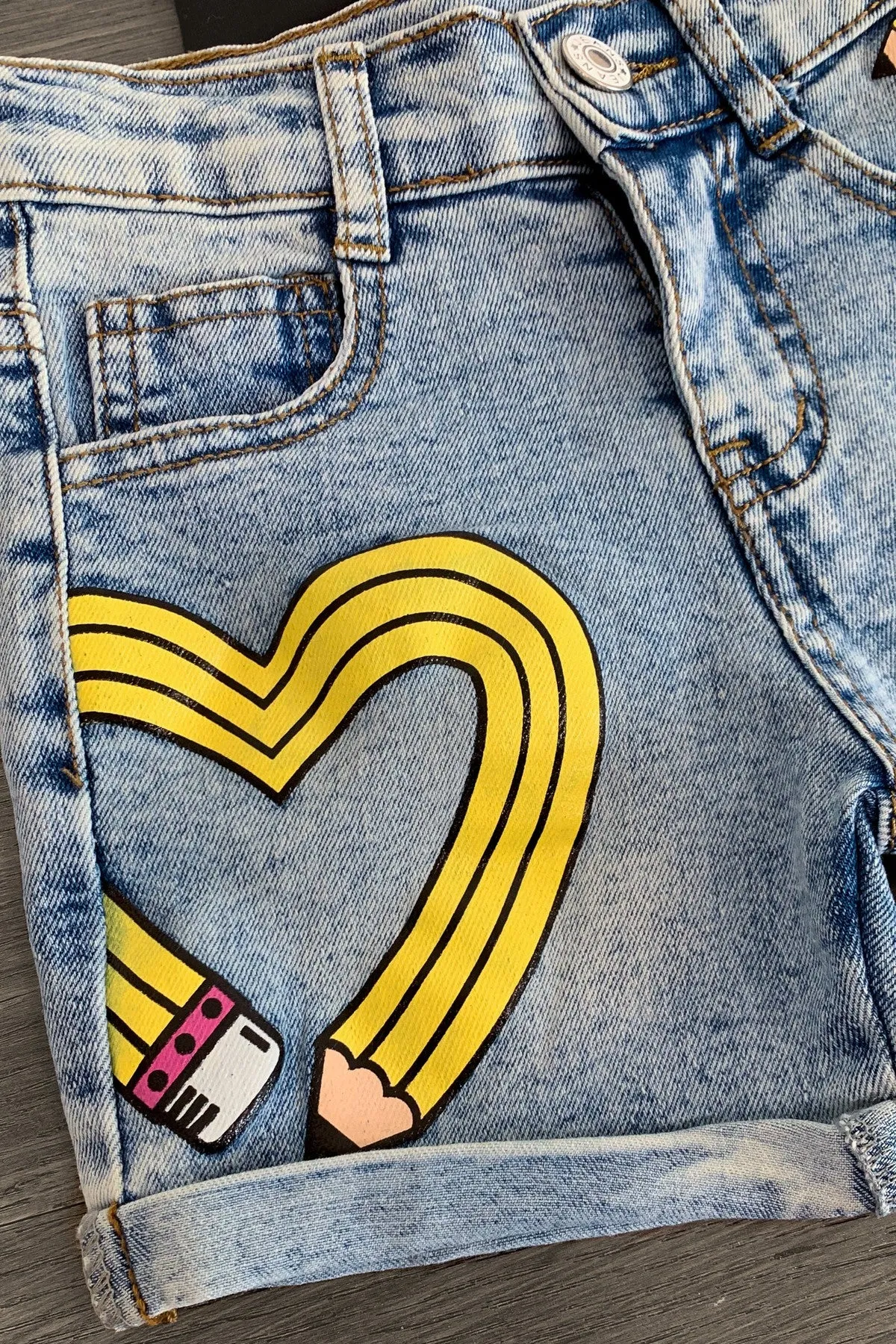 "Sharp & Sassy" Denim Short Set